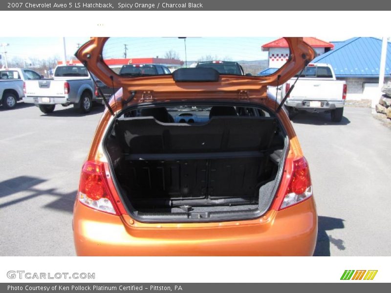 Spicy Orange / Charcoal Black 2007 Chevrolet Aveo 5 LS Hatchback
