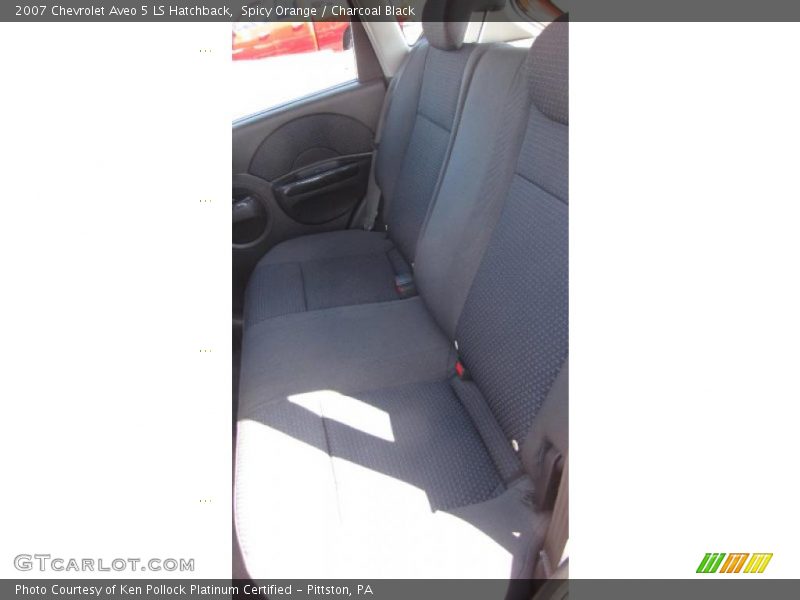 Spicy Orange / Charcoal Black 2007 Chevrolet Aveo 5 LS Hatchback