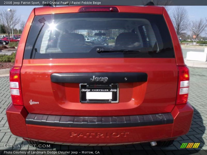 Red Crystal Pearl / Pastel Pebble Beige 2008 Jeep Patriot Sport