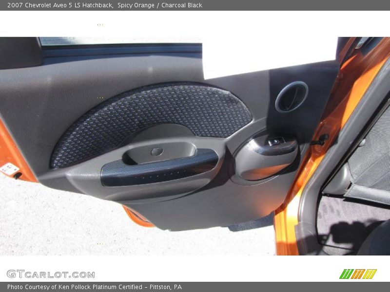 Spicy Orange / Charcoal Black 2007 Chevrolet Aveo 5 LS Hatchback