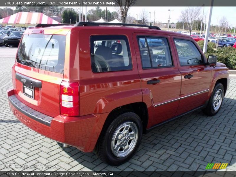 Red Crystal Pearl / Pastel Pebble Beige 2008 Jeep Patriot Sport