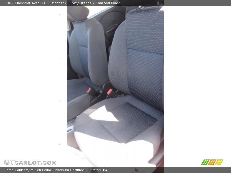 Spicy Orange / Charcoal Black 2007 Chevrolet Aveo 5 LS Hatchback