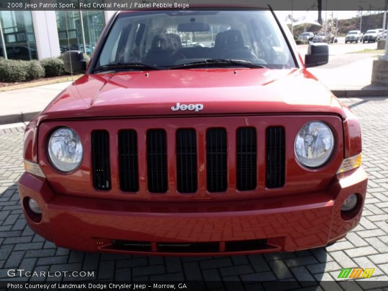 Red Crystal Pearl / Pastel Pebble Beige 2008 Jeep Patriot Sport