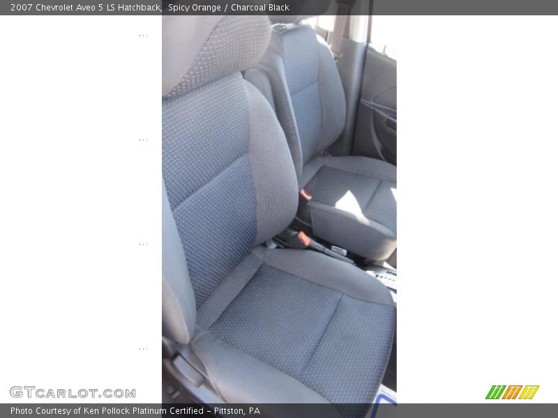 Spicy Orange / Charcoal Black 2007 Chevrolet Aveo 5 LS Hatchback
