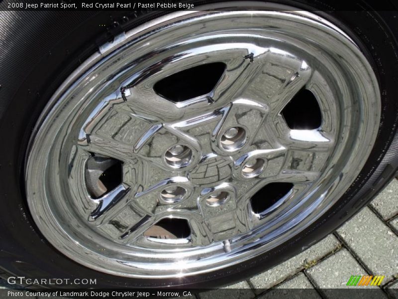 Red Crystal Pearl / Pastel Pebble Beige 2008 Jeep Patriot Sport