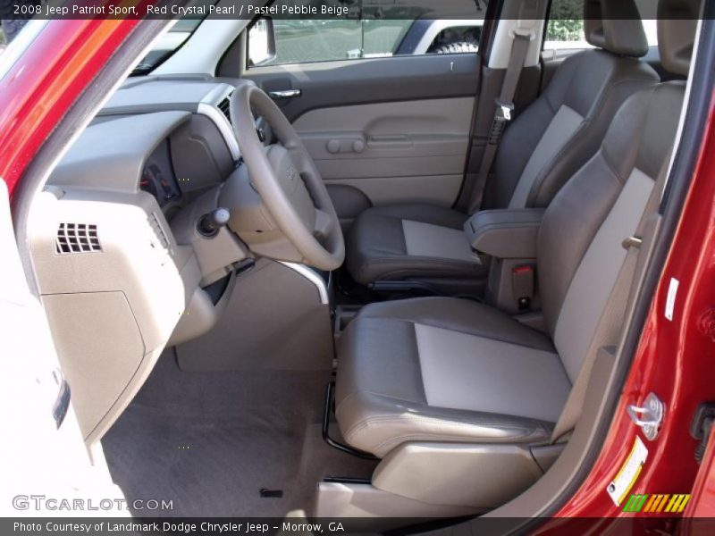 Red Crystal Pearl / Pastel Pebble Beige 2008 Jeep Patriot Sport