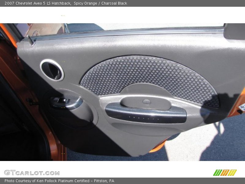 Spicy Orange / Charcoal Black 2007 Chevrolet Aveo 5 LS Hatchback
