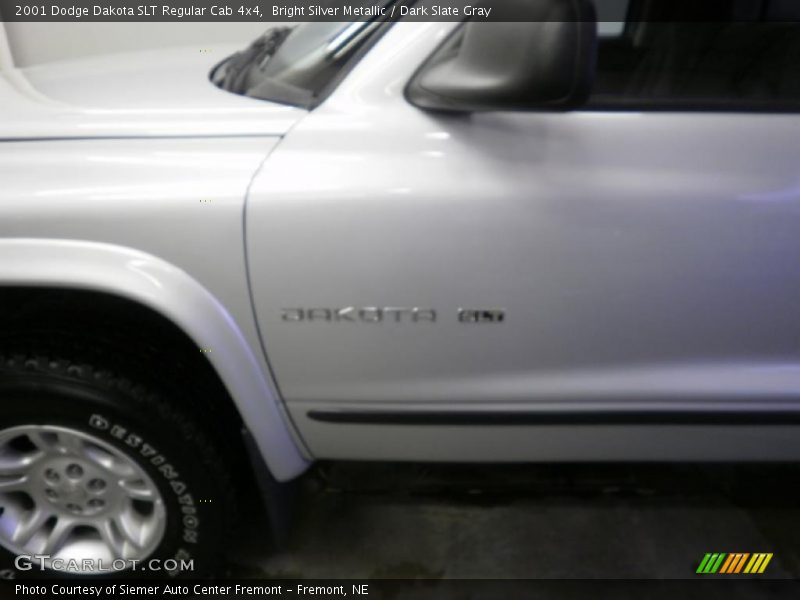 Bright Silver Metallic / Dark Slate Gray 2001 Dodge Dakota SLT Regular Cab 4x4