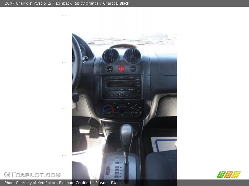 Spicy Orange / Charcoal Black 2007 Chevrolet Aveo 5 LS Hatchback
