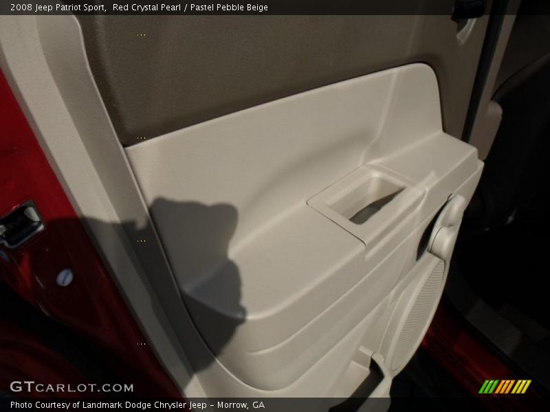 Red Crystal Pearl / Pastel Pebble Beige 2008 Jeep Patriot Sport