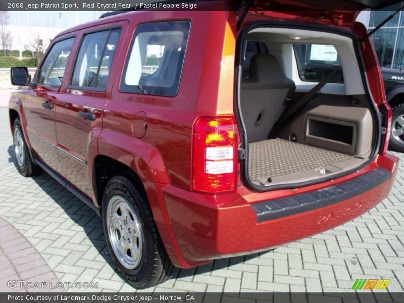 Red Crystal Pearl / Pastel Pebble Beige 2008 Jeep Patriot Sport