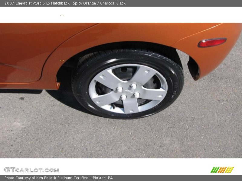 Spicy Orange / Charcoal Black 2007 Chevrolet Aveo 5 LS Hatchback