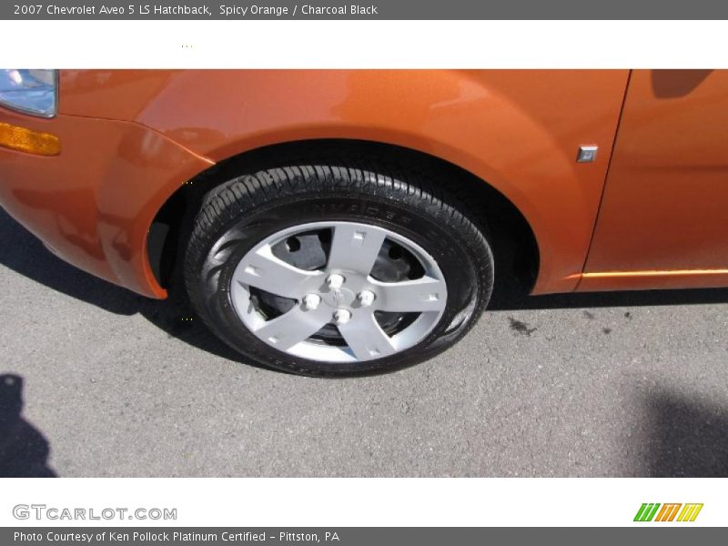 Spicy Orange / Charcoal Black 2007 Chevrolet Aveo 5 LS Hatchback