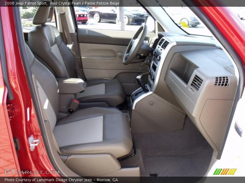 Red Crystal Pearl / Pastel Pebble Beige 2008 Jeep Patriot Sport