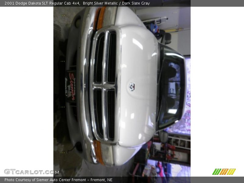 Bright Silver Metallic / Dark Slate Gray 2001 Dodge Dakota SLT Regular Cab 4x4