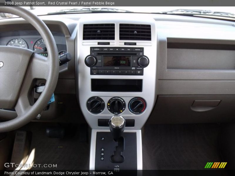 Red Crystal Pearl / Pastel Pebble Beige 2008 Jeep Patriot Sport