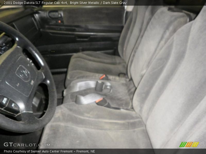 Bright Silver Metallic / Dark Slate Gray 2001 Dodge Dakota SLT Regular Cab 4x4