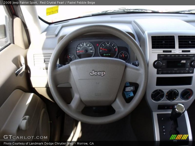 Red Crystal Pearl / Pastel Pebble Beige 2008 Jeep Patriot Sport