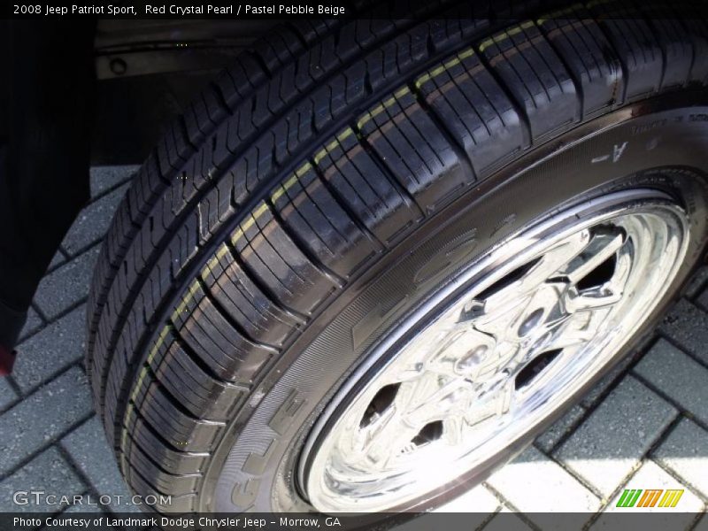 Red Crystal Pearl / Pastel Pebble Beige 2008 Jeep Patriot Sport