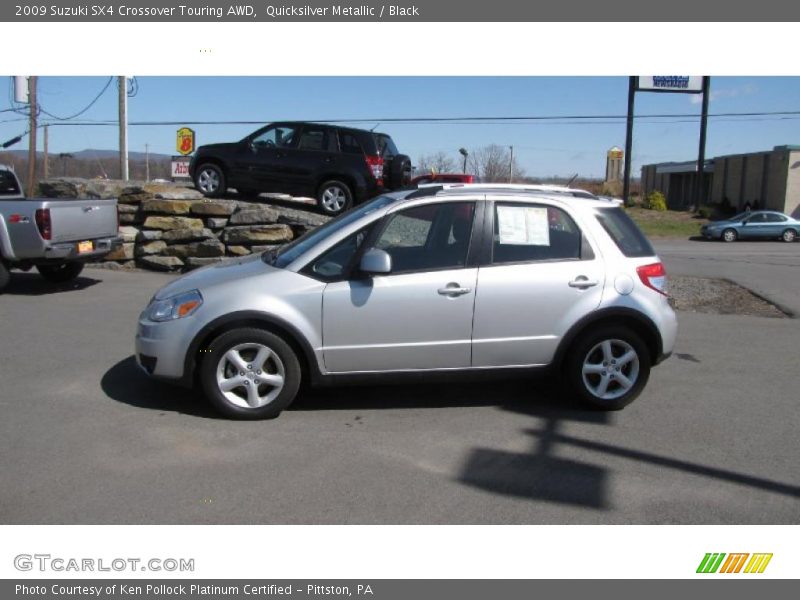 Quicksilver Metallic / Black 2009 Suzuki SX4 Crossover Touring AWD