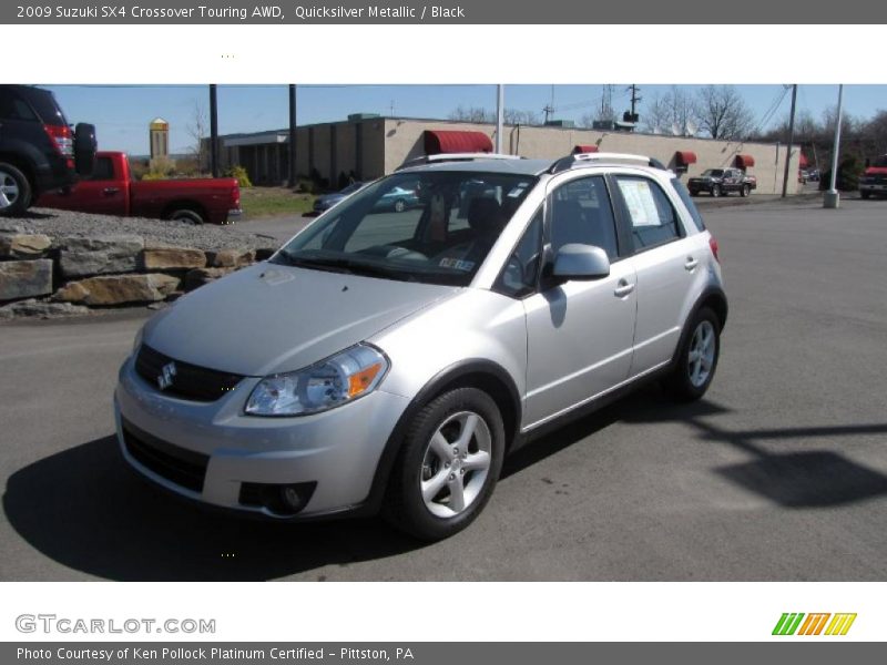 Quicksilver Metallic / Black 2009 Suzuki SX4 Crossover Touring AWD