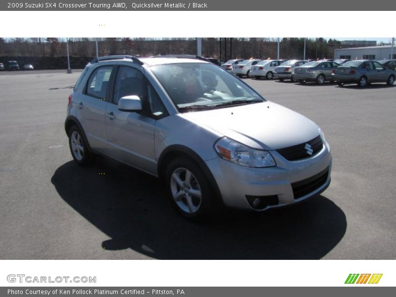 Quicksilver Metallic / Black 2009 Suzuki SX4 Crossover Touring AWD