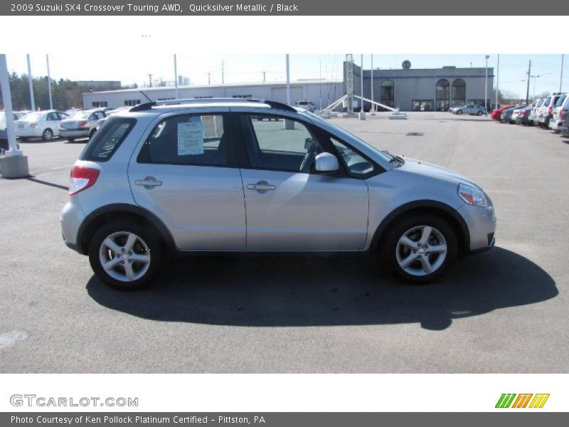 Quicksilver Metallic / Black 2009 Suzuki SX4 Crossover Touring AWD