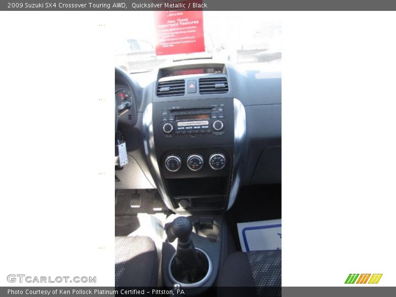 Quicksilver Metallic / Black 2009 Suzuki SX4 Crossover Touring AWD