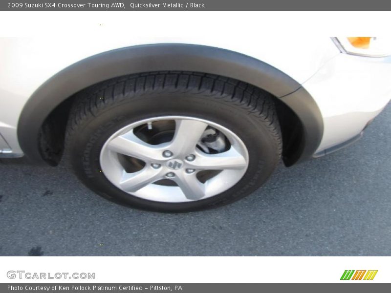 Quicksilver Metallic / Black 2009 Suzuki SX4 Crossover Touring AWD