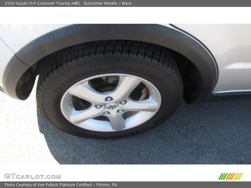Quicksilver Metallic / Black 2009 Suzuki SX4 Crossover Touring AWD