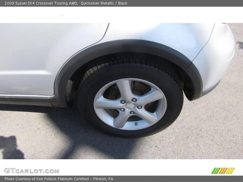 Quicksilver Metallic / Black 2009 Suzuki SX4 Crossover Touring AWD
