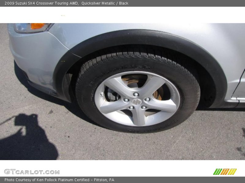 Quicksilver Metallic / Black 2009 Suzuki SX4 Crossover Touring AWD