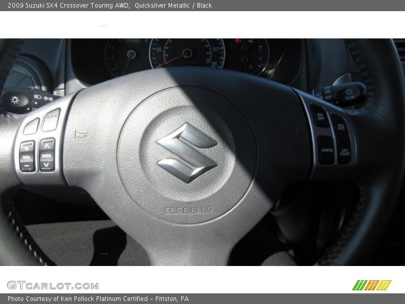 Quicksilver Metallic / Black 2009 Suzuki SX4 Crossover Touring AWD
