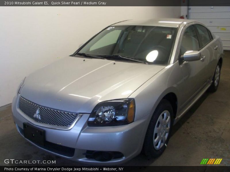 Quick Silver Pearl / Medium Gray 2010 Mitsubishi Galant ES