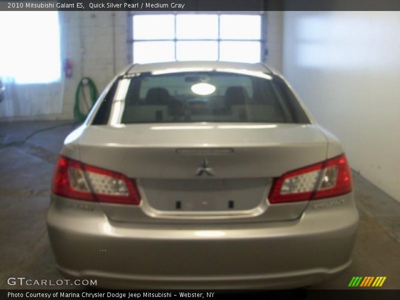 Quick Silver Pearl / Medium Gray 2010 Mitsubishi Galant ES