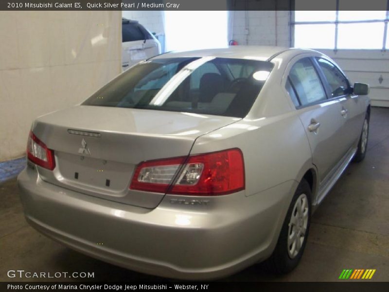 Quick Silver Pearl / Medium Gray 2010 Mitsubishi Galant ES