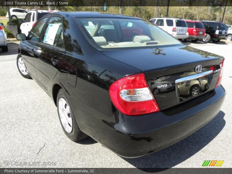 Black / Stone 2003 Toyota Camry LE