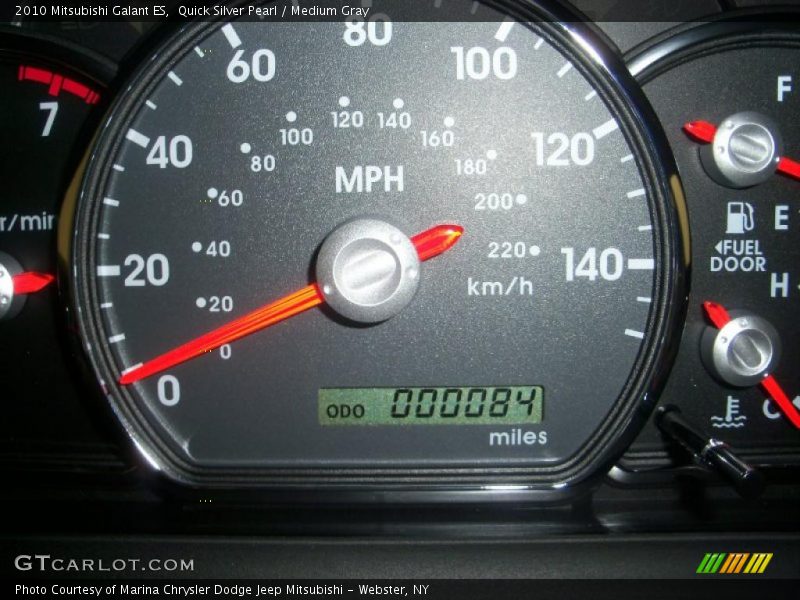 Quick Silver Pearl / Medium Gray 2010 Mitsubishi Galant ES