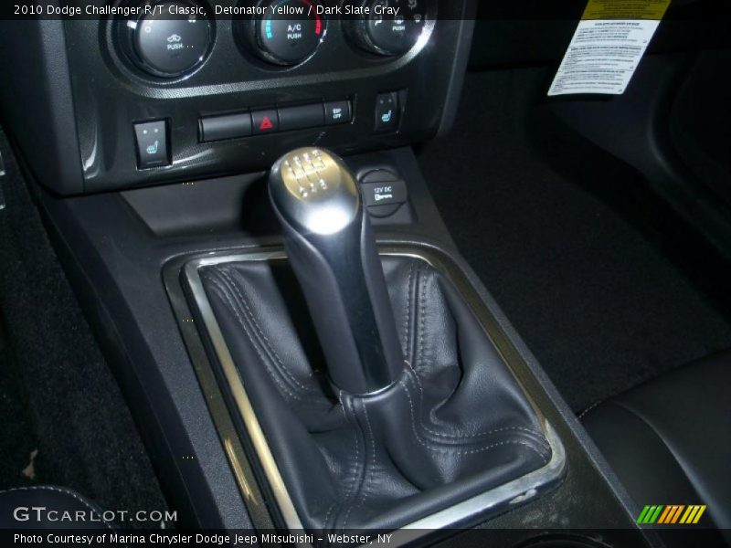Detonator Yellow / Dark Slate Gray 2010 Dodge Challenger R/T Classic