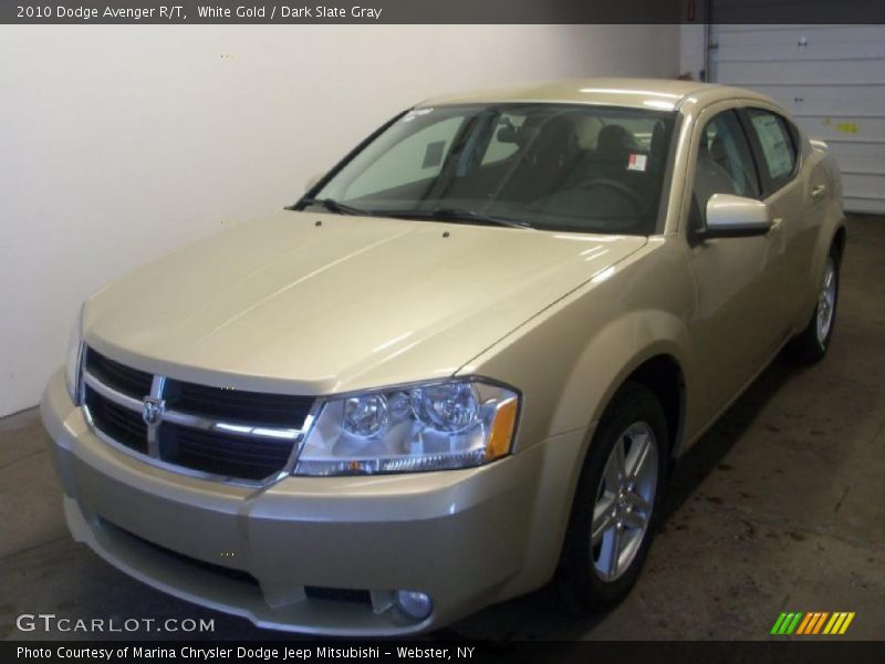 White Gold / Dark Slate Gray 2010 Dodge Avenger R/T