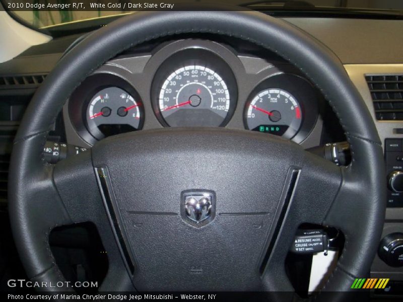 White Gold / Dark Slate Gray 2010 Dodge Avenger R/T