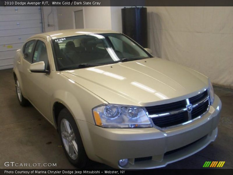 White Gold / Dark Slate Gray 2010 Dodge Avenger R/T