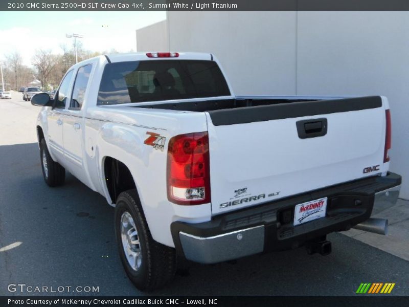 Summit White / Light Titanium 2010 GMC Sierra 2500HD SLT Crew Cab 4x4