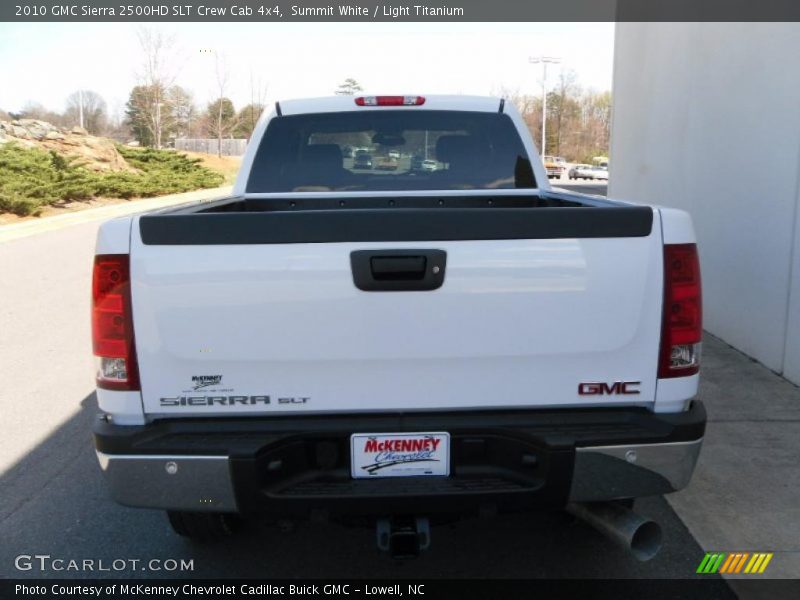 Summit White / Light Titanium 2010 GMC Sierra 2500HD SLT Crew Cab 4x4