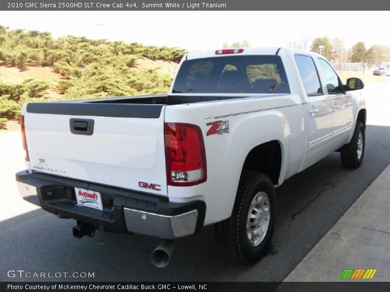 Summit White / Light Titanium 2010 GMC Sierra 2500HD SLT Crew Cab 4x4