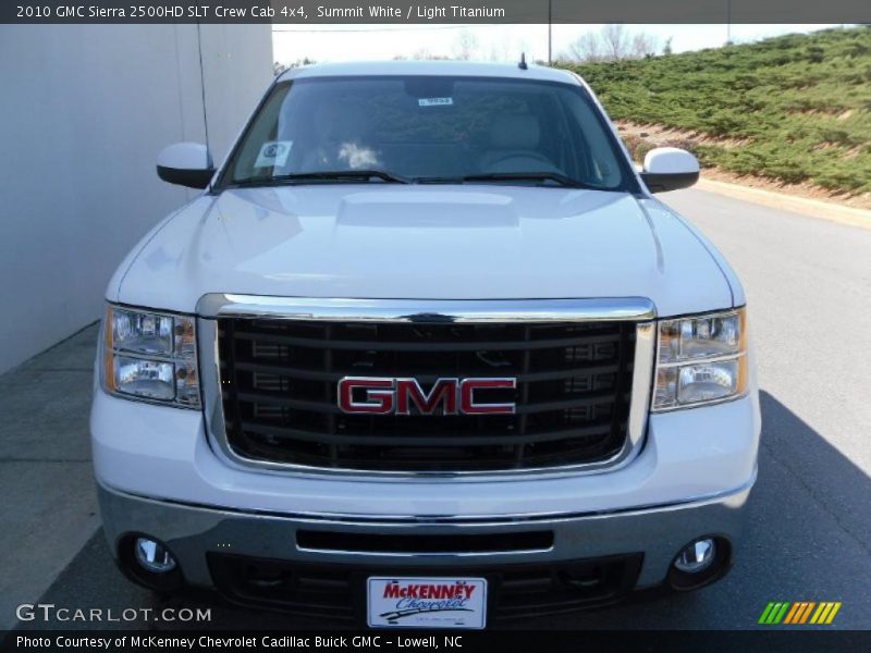 Summit White / Light Titanium 2010 GMC Sierra 2500HD SLT Crew Cab 4x4