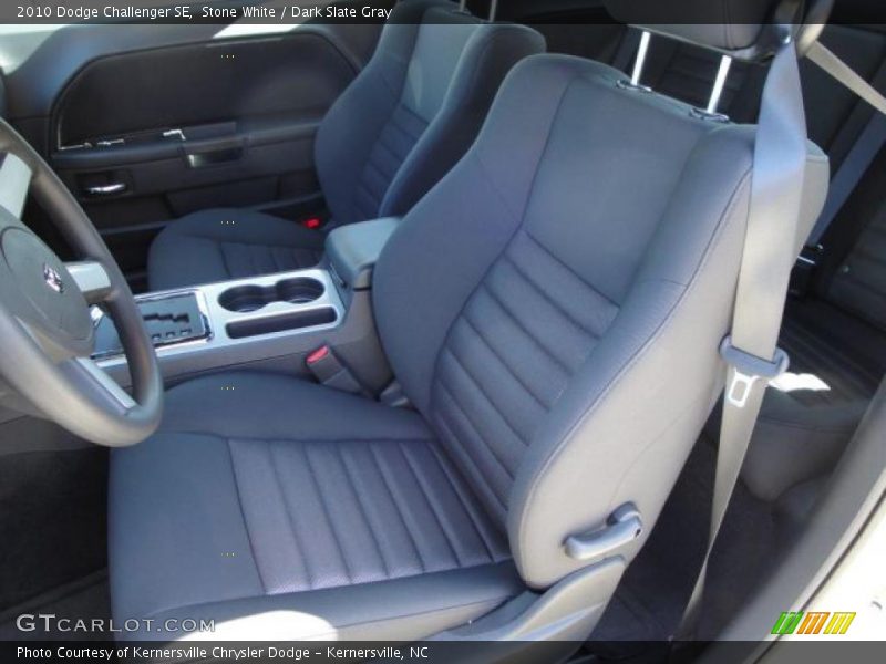 Stone White / Dark Slate Gray 2010 Dodge Challenger SE