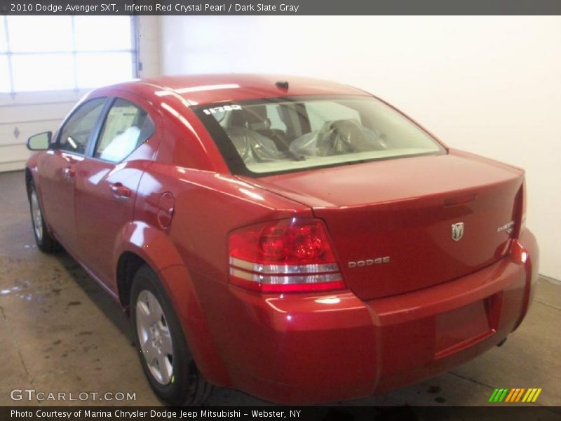 Inferno Red Crystal Pearl / Dark Slate Gray 2010 Dodge Avenger SXT