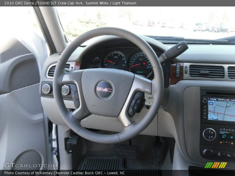 Summit White / Light Titanium 2010 GMC Sierra 2500HD SLT Crew Cab 4x4