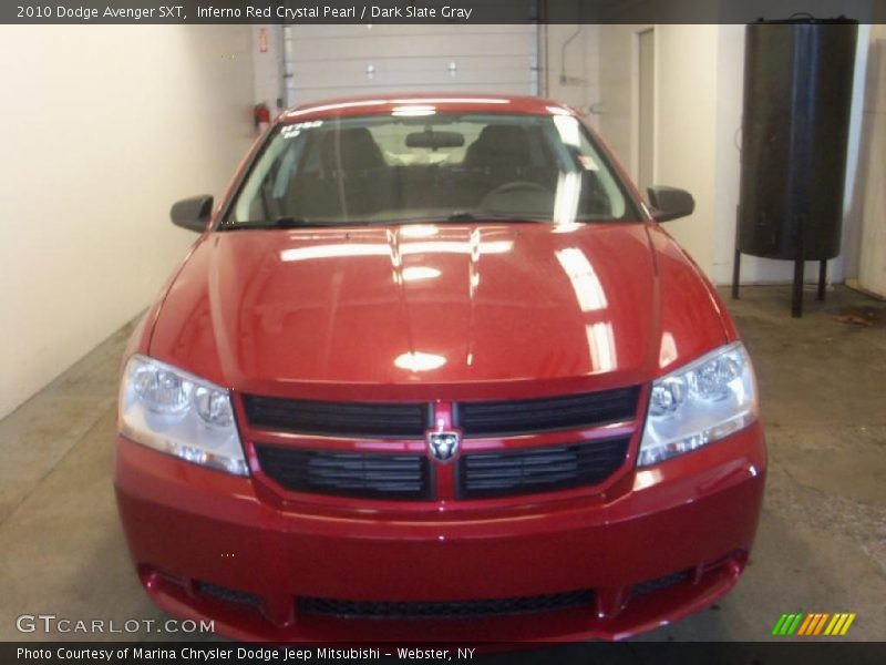 Inferno Red Crystal Pearl / Dark Slate Gray 2010 Dodge Avenger SXT